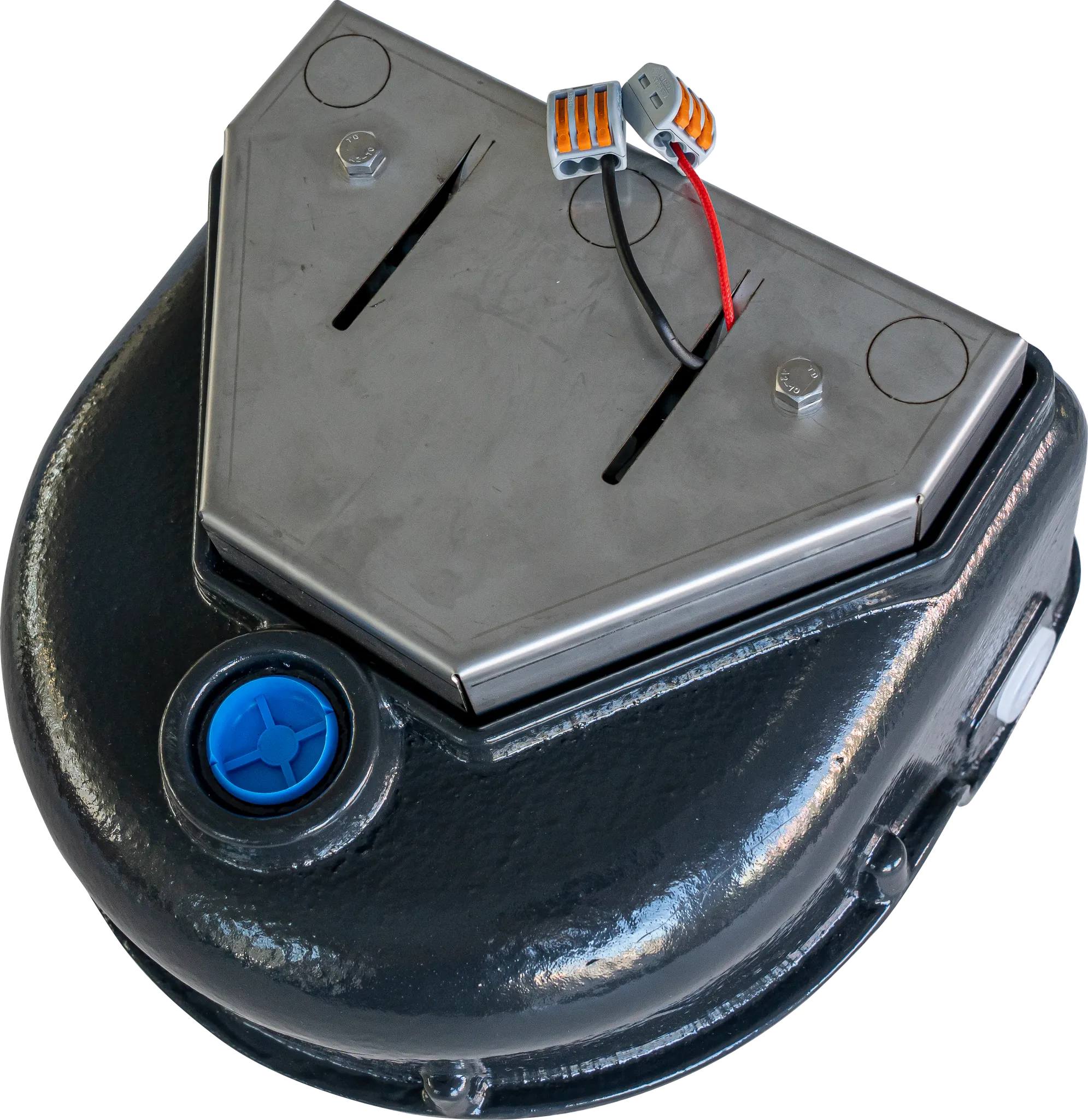 Schwimmerventil-Becken Mod. 127K-H mit Heizelement 24 V / 40 W und inte-