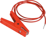 Zaunanschlußkabel, rot, Edelstahlklemme und 3 mm Stift (1 Stück / Pack)