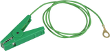 Erdanschlußkabel, grün, Edelstahl-Klemme und 8 mm Ringöse (1 Stück / Pack)