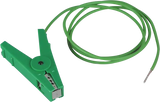 Erdanschlußkabel, grün, Edelstahl-Klemme und 3 mm Stift (1 Stück / Pack)