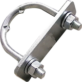 Befestigungsbügel für Pfosten 1 1/2" bis 2" mit Platte