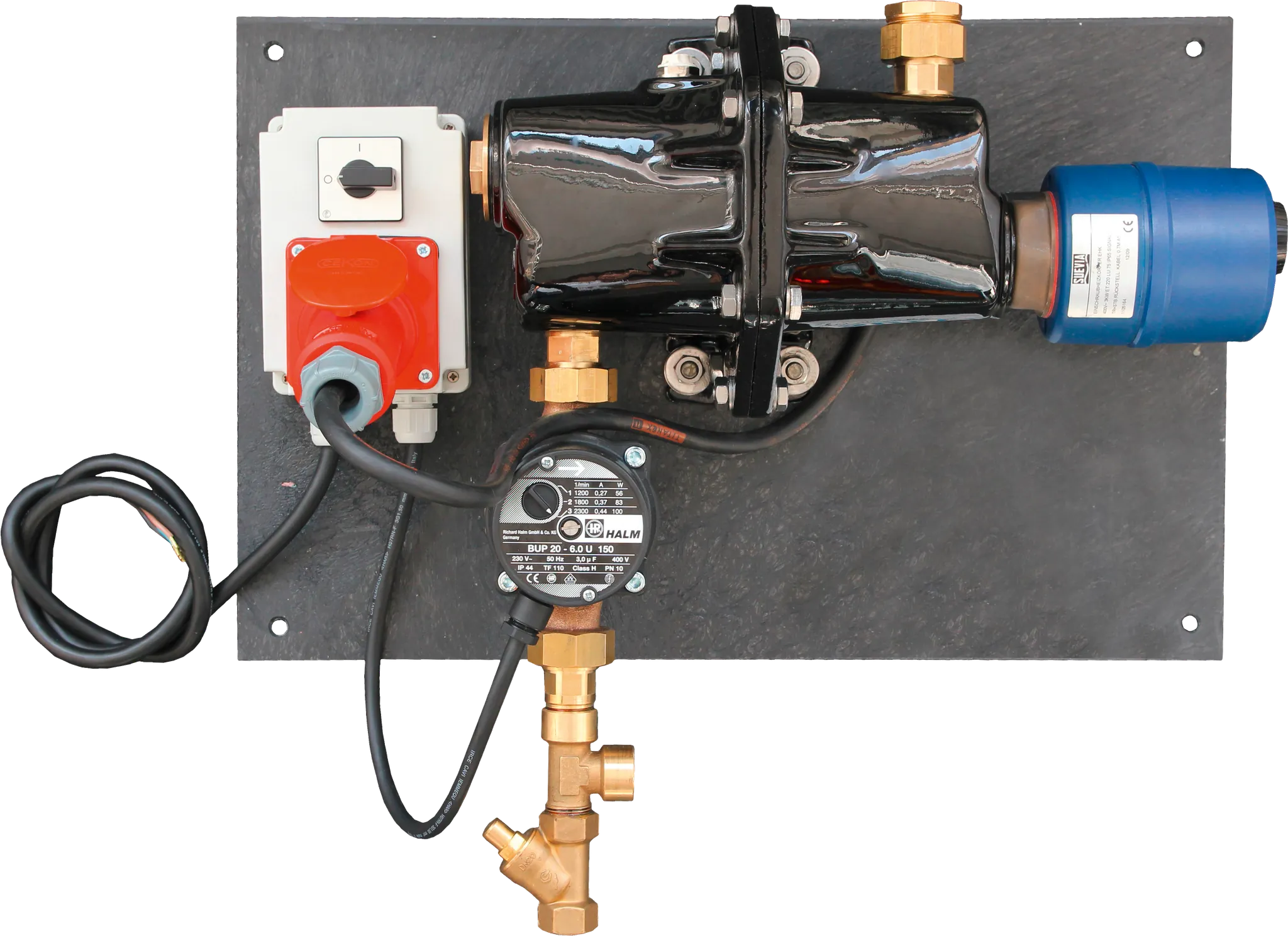 Umlaufheizsystem Mod. 300, 400 V 3000 W, Pumpe 100 W