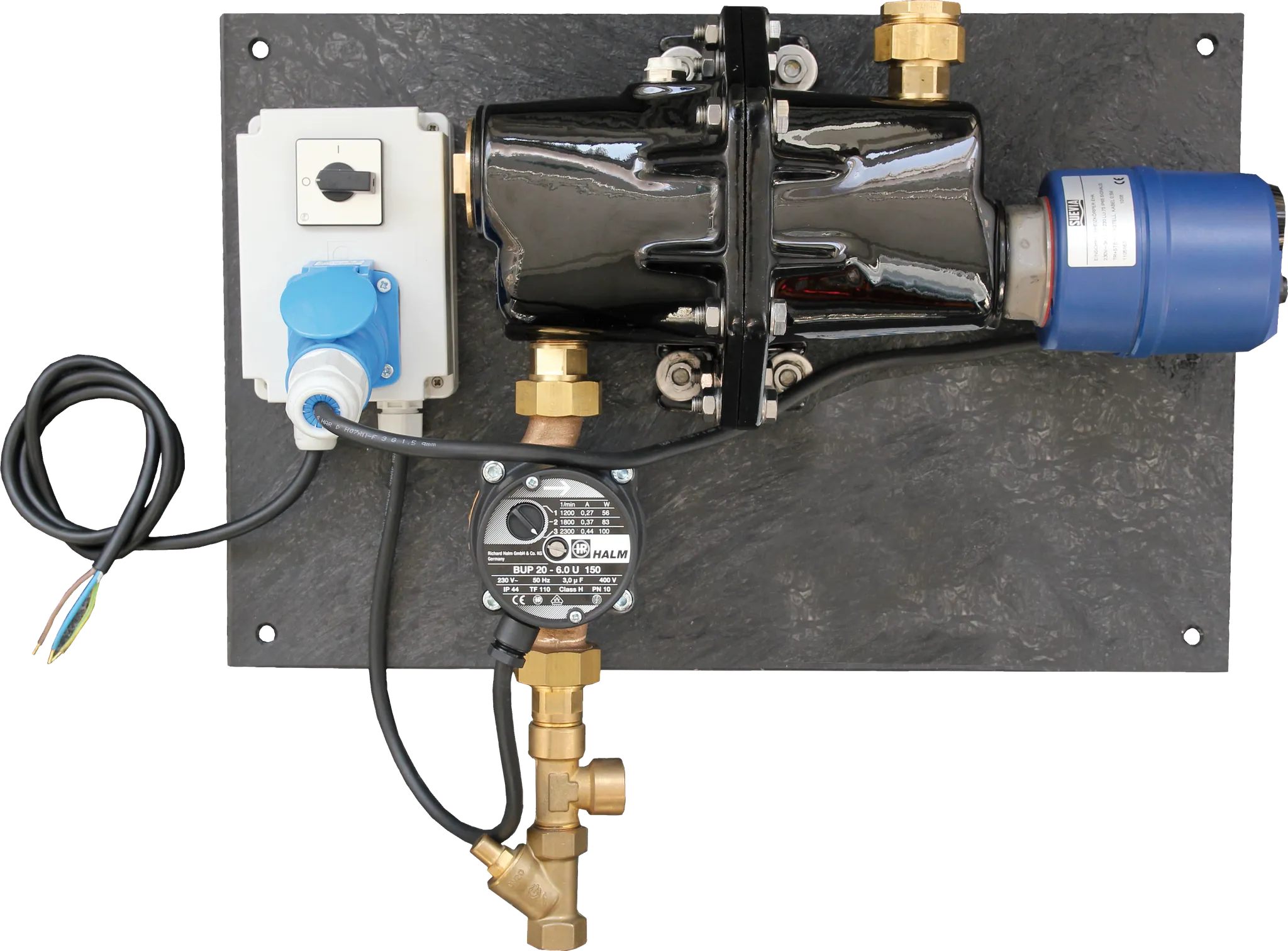 Umlaufheizsystem Mod. 303 mit Thermostat und Umlaufpumpe