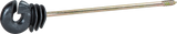Ringisolator mit langem Schaft, gerade Schaftlänge 18 cm Holzgewinde