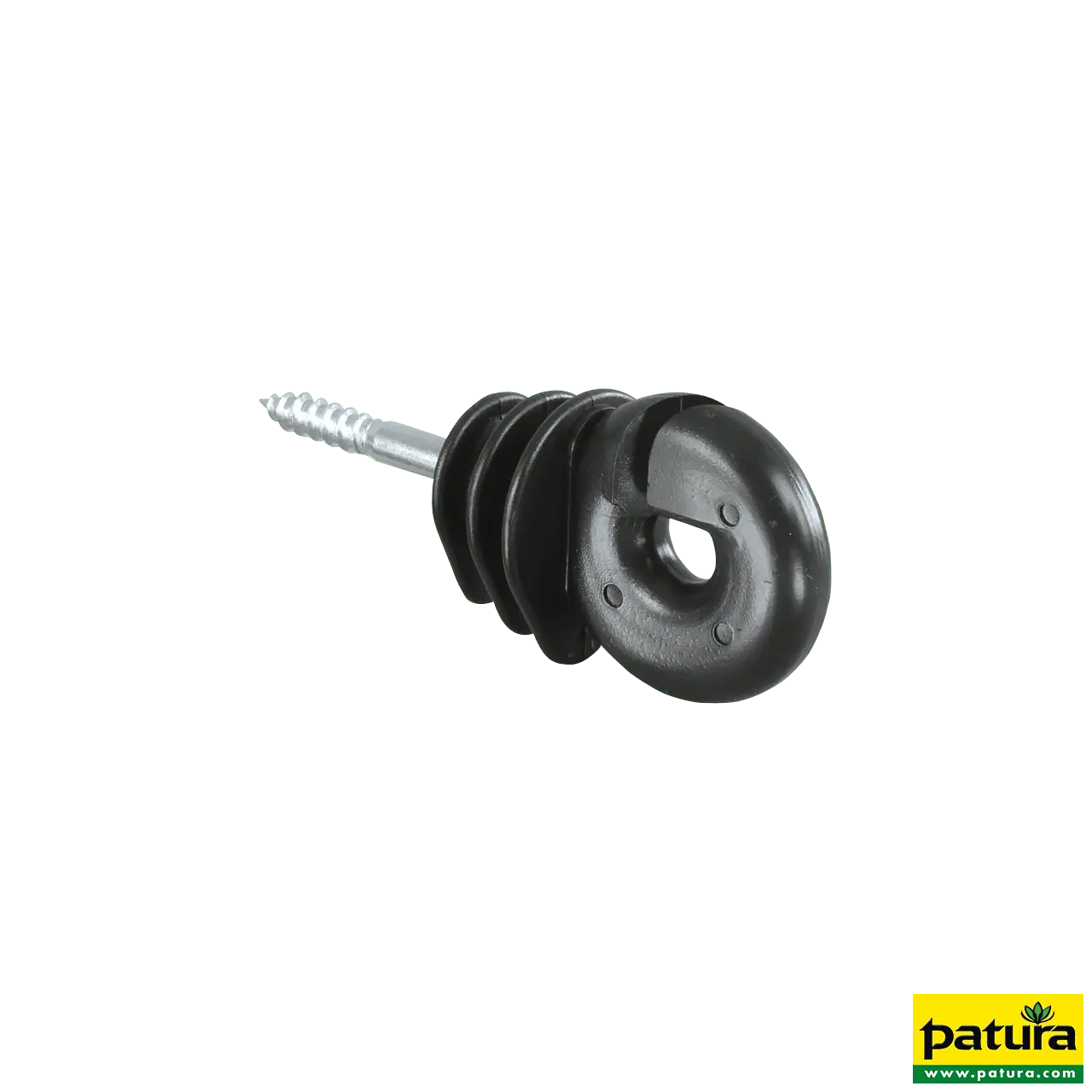 Qualitäts-Ringisolator, mit Holzgewinde, 6 mm Schaft (25 Stück / Pack)