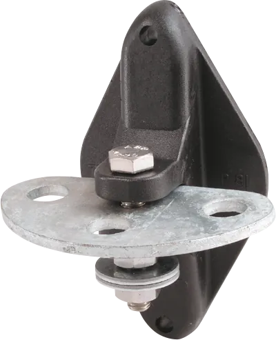 Torgriffisolator 3-fach, Kunststoff, vz. Platte mit 3 Anschlüssen (4 Stück/Pack)