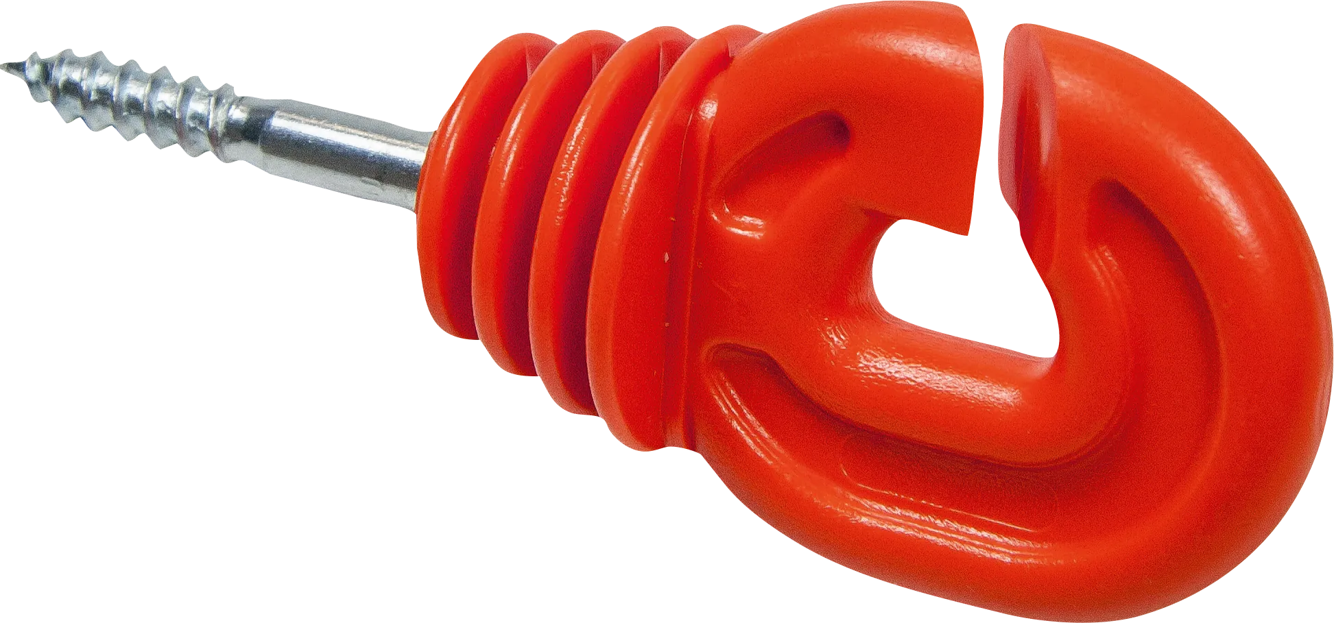 Super-Ringisolator mit Holzgewinde, rot, 6 mm Schaft, (25 Stück / Pack)