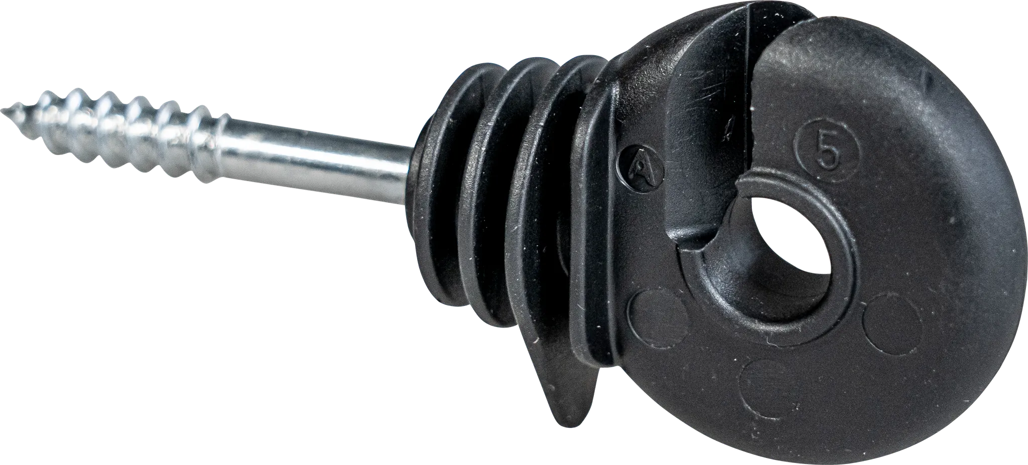 Ringisolator mit durchgehender Stütze, Holzgewinde (25 Stück / Pack)