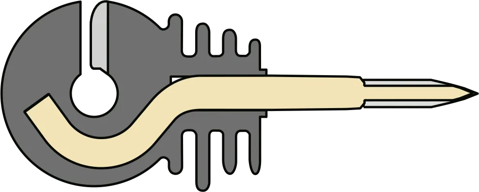Ringisolator mit durchgehender Stütze, Holzgewinde (25 Stück / Pack)