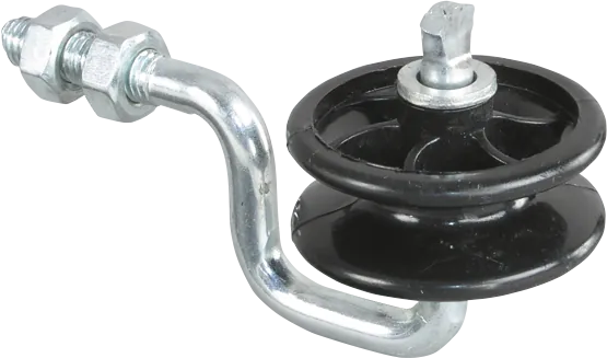 Eckrolle für Metallpfähle, mit metr. Gewinde M8 (6 Stück / Pack)
