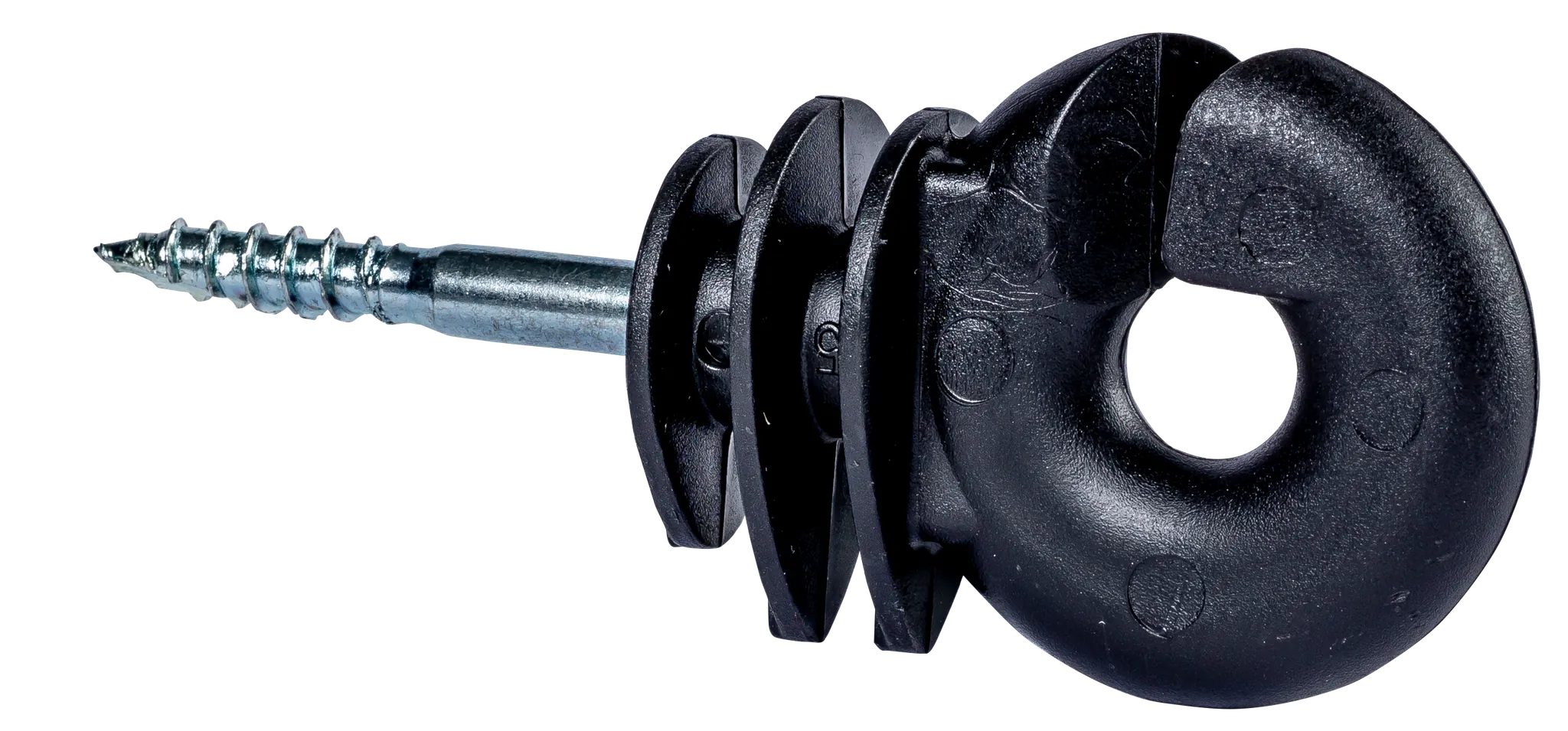 Ringisolator mit selbstschneidendem Holzgewinde, 6 mm Schaft