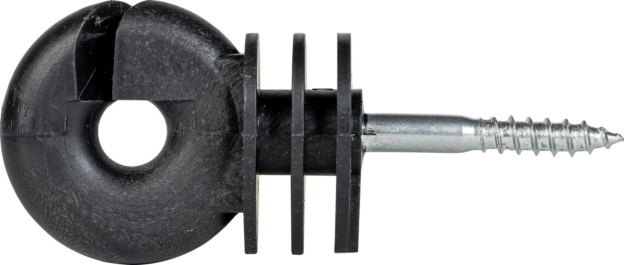 Ringisolator mit selbstschneidendem Holzgewinde, 6 mm Schaft