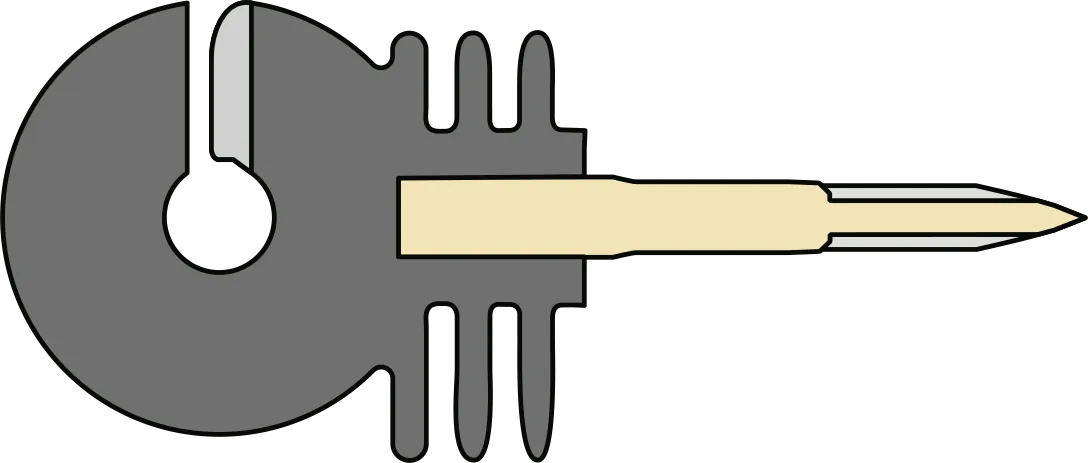 Ringisolator mit selbstschneidendem Holzgewinde, 6 mm Schaft