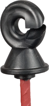 Ersatz-Kopfisolator mit Ring, für runde Pfähle d= 7 mm (25 Stück / Pack)