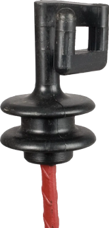 Ersatz-Kopfisolator mit Kunststofföse für runde Pfähle d= 7 mm