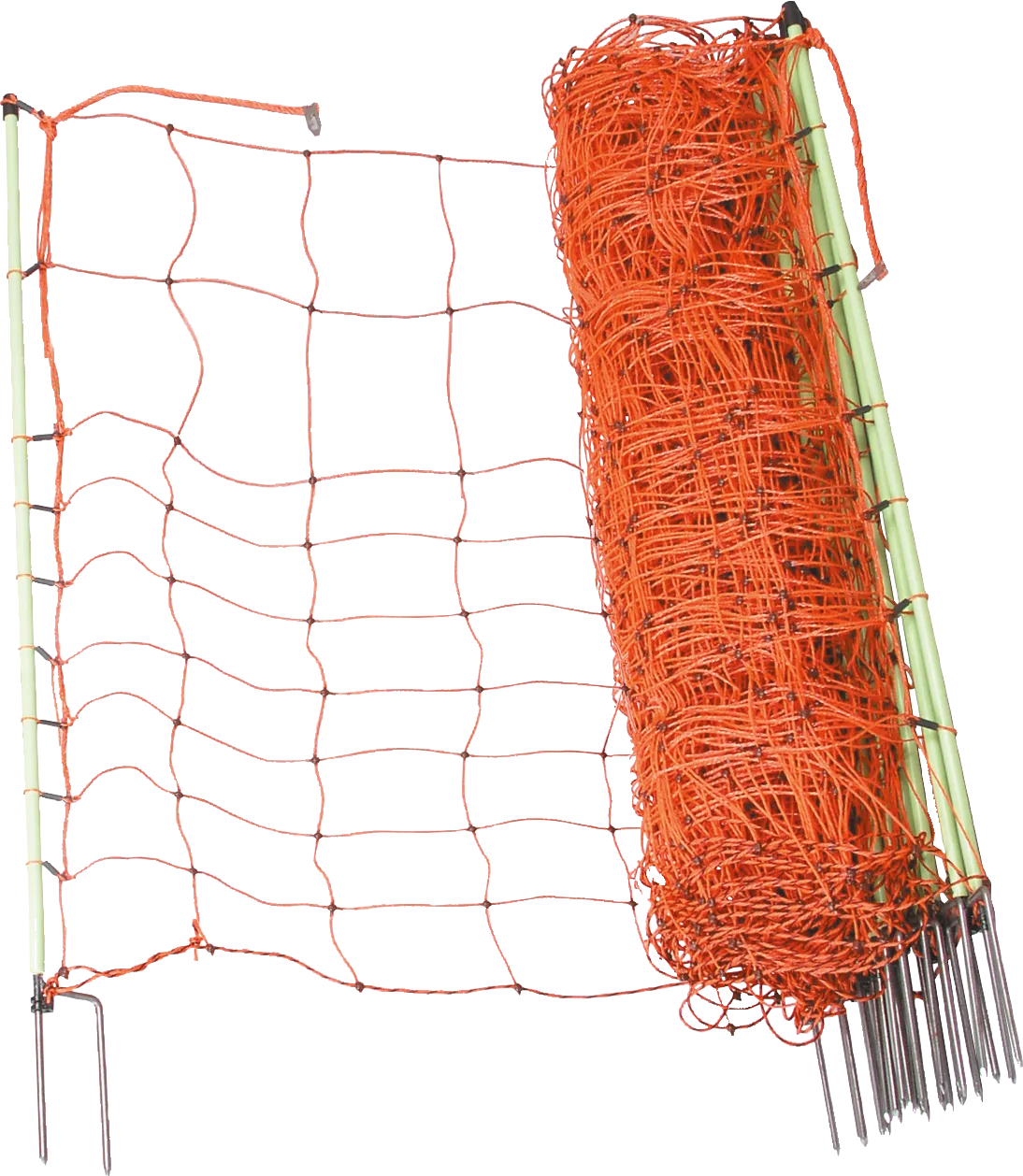 Elektrozaunnetz Ernteschutz, 65 cm hoch mit Doppelspitze, 50 m