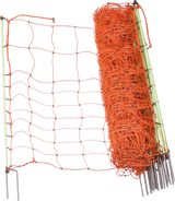 Elektrozaunnetz Ernteschutz, 65 cm hoch mit Doppelspitze, 50 m