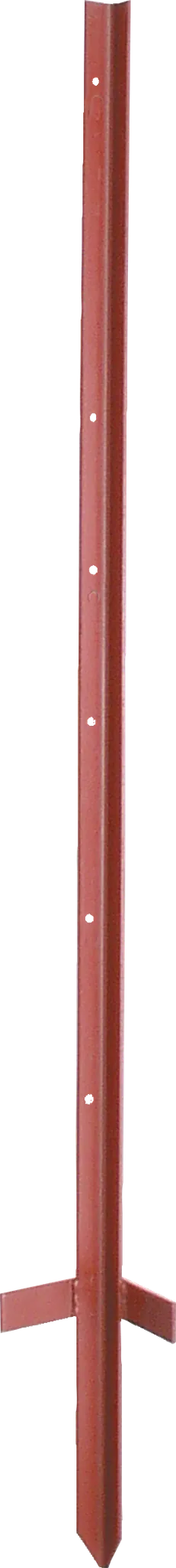 Winkelstahlpfahl, 3 mm, lackiert, 1,20 m mit Trittstufe (10 Stück/Pack),