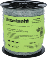 Spezial-Kunststoffdraht, transparent, Nylonseele, 2 verz. Drähte, 1000 m Rolle