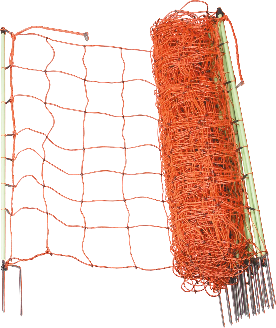 Elektrozaunnetz, 90 cm hoch, mit Doppelspitze, 50 m