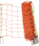 Elektrozaunnetz, 90 cm hoch, mit Doppelspitze, 50 m