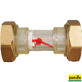 Durchflussanzeige, Anschluss 3/4", Schauglas mit Fahne