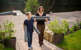 Rundpalisade aus Recyclingmaterial