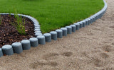 Rundpalisade aus Recyclingmaterial