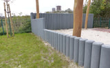Rundpalisade aus Recyclingmaterial