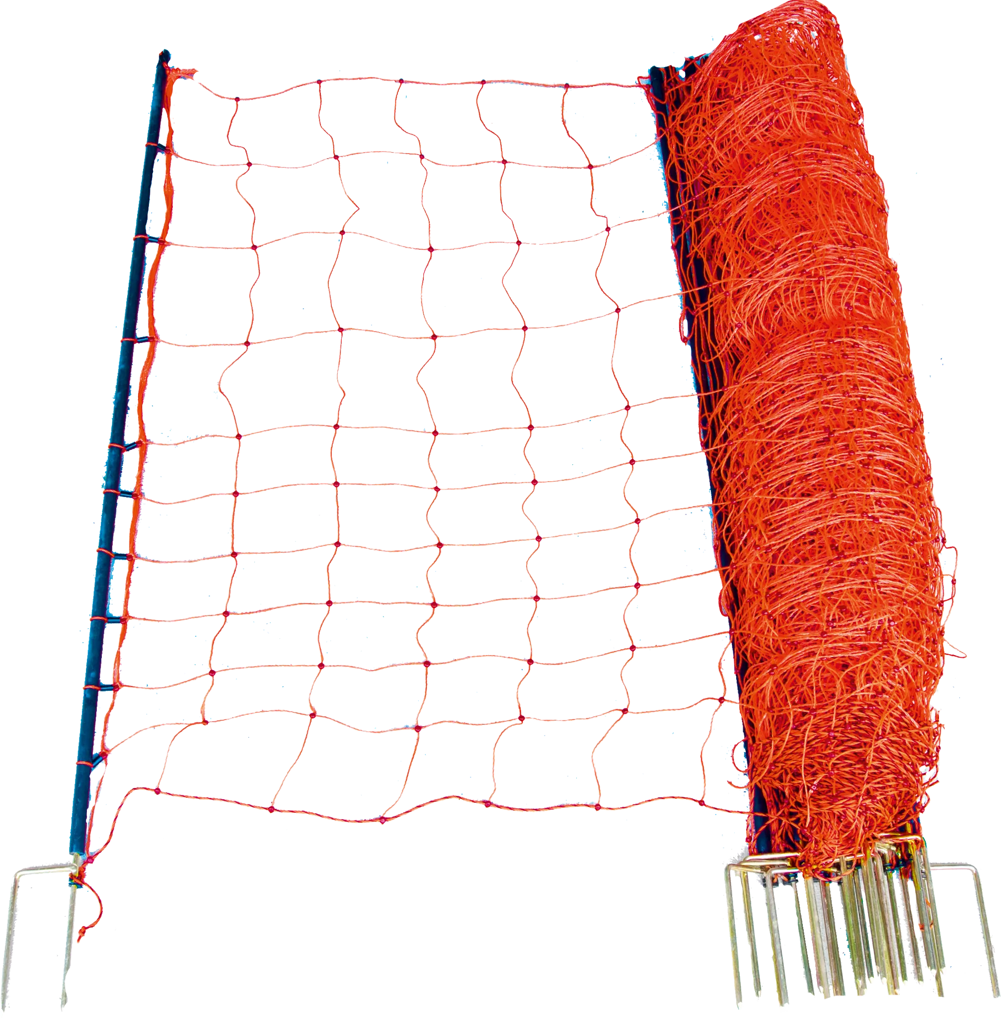 Elektrozaunnetz 145 cm hoch, mit Doppelspitze, 50 m