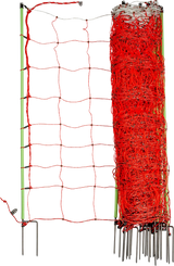 Tornado XL-Elektrozaunnetz mit Erdleiter 106 cm hoch, mit Doppelspitze, 50 m