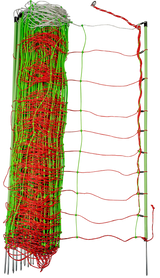 Tornado XL-Elektrozaunnetz, Kombi, 1,06 m, 50 m, Einzelspitze