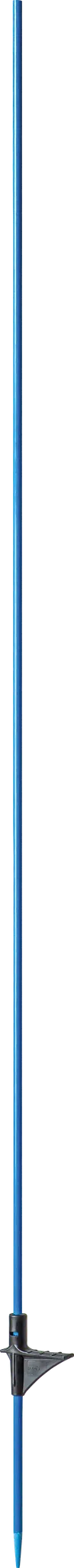 Glasfiberpfahl 1,60 m, mit Trittstufe blau, d=10mm (10 Stück / Pack)