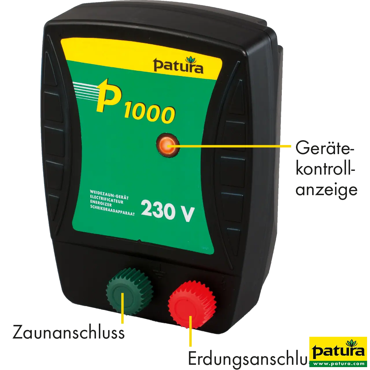 P1000, Weidezaun-Gerät für 230 V Netzanschluss