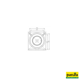 Pfosten, Ø 102 mm, 1,65 m, Wanddicke 4,0 mm, abgewinkelte Bodenplatte 200 x 200 x 8 mm