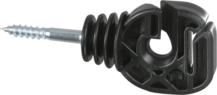 Seil / Bandisolator, Holzgewinde, für Seil und Band bis 20 mm (25 Stück/Pack)