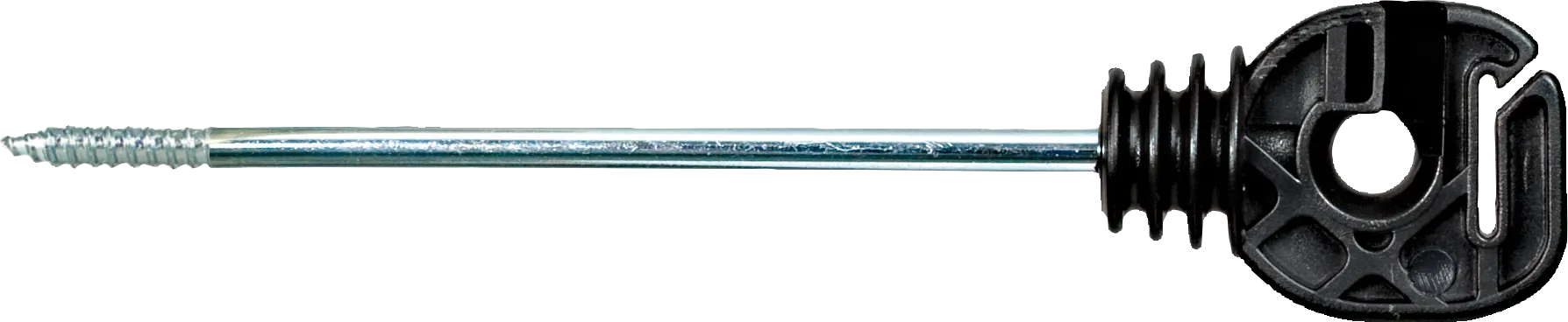 Seil- u. Bandisolator, langer Schaft, Länge 18 cm Holzgewinde (10 Stück / Pack