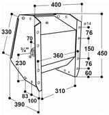 Ventil-Trogtränke Mod. 500 Edelstahl