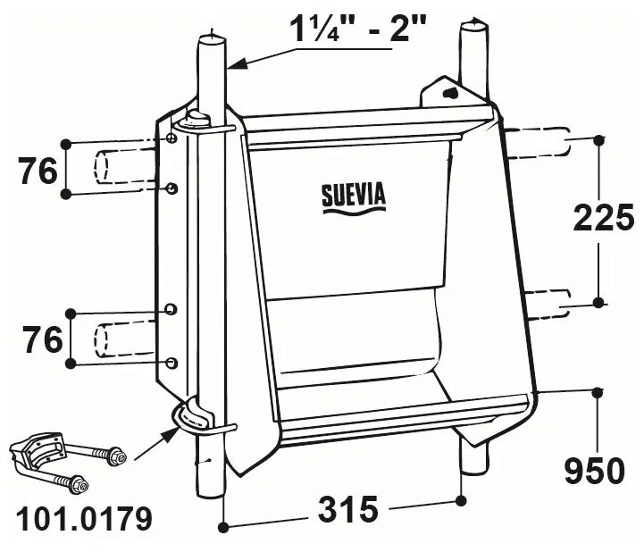 Ventil-Trogtränke Mod. 500 Edelstahl