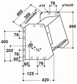 Schwimmer-Trogtränke Mod. 600 Edelstahl