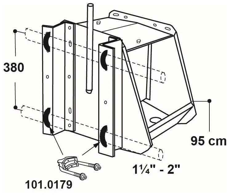 Doppel-Schwimmer-Trogtränke Mod. 620 Edelstahl