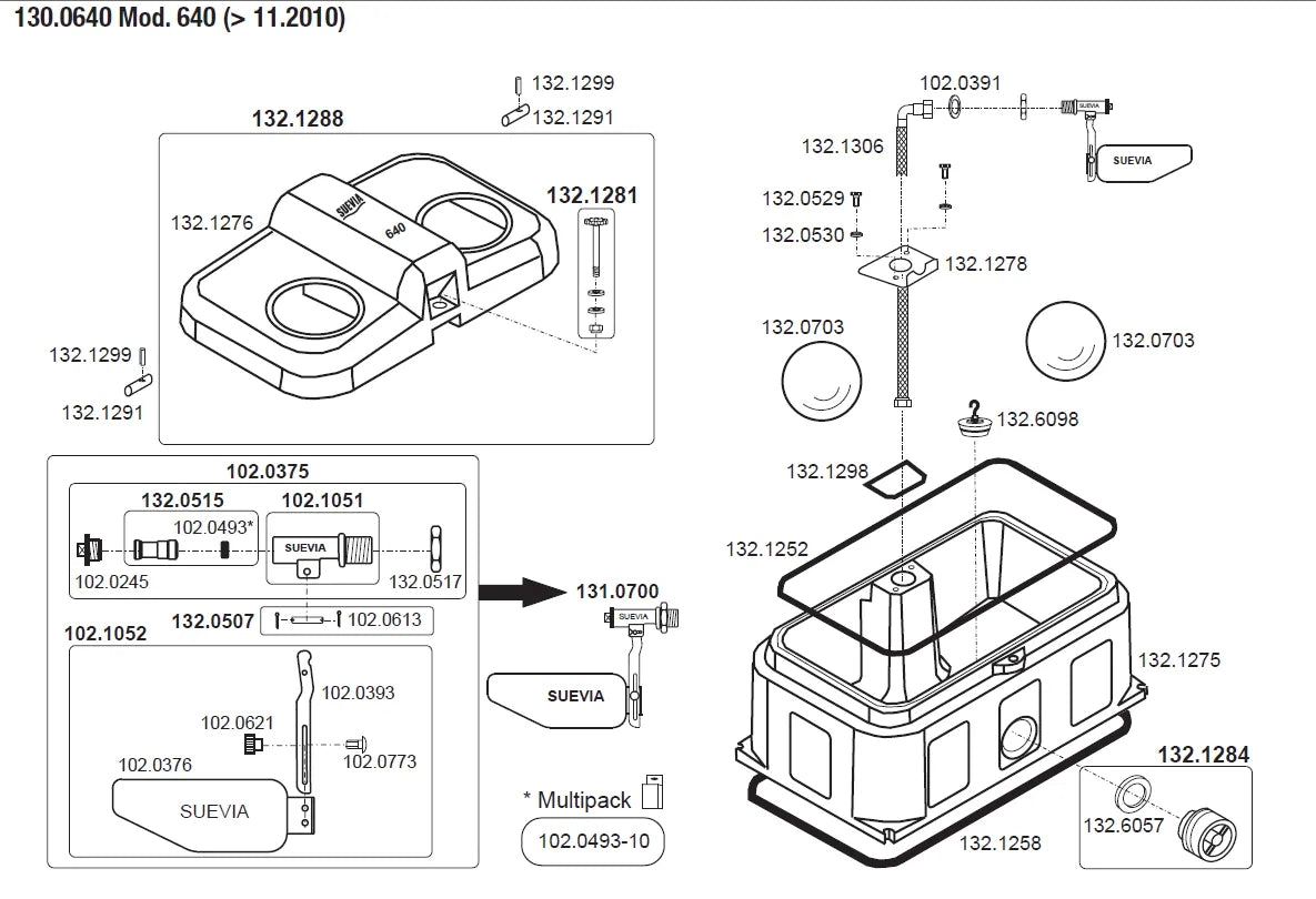 Thermo-Quell Mod. 640, 2 Bälle Isolierte Tränke, 80 Liter