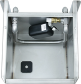 Kompakt-Trogtränke Mod. 6137 Edelstahl mit Maxiflow-Schwimmerventil und