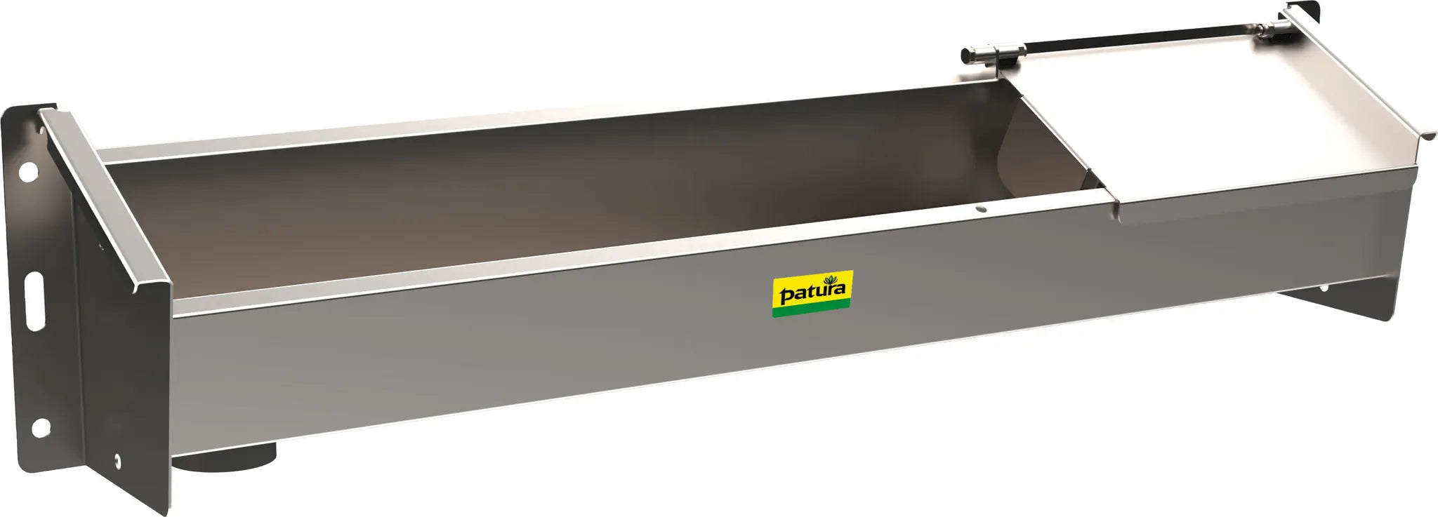 Tränketrog Mod. 6175 aus Edelstahl für Schafe und Ziegen, Länge 2,10 m