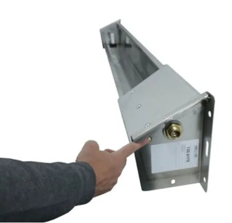 Tränketrog Mod. 6175 aus Edelstahl für Schafe und Ziegen, Länge 2,10 m