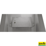 Schnellablauf-Trog, Edelstahl, 1,40 m, 100 l, Modell 6714, für Wandmontage, mit Stopfenhalter