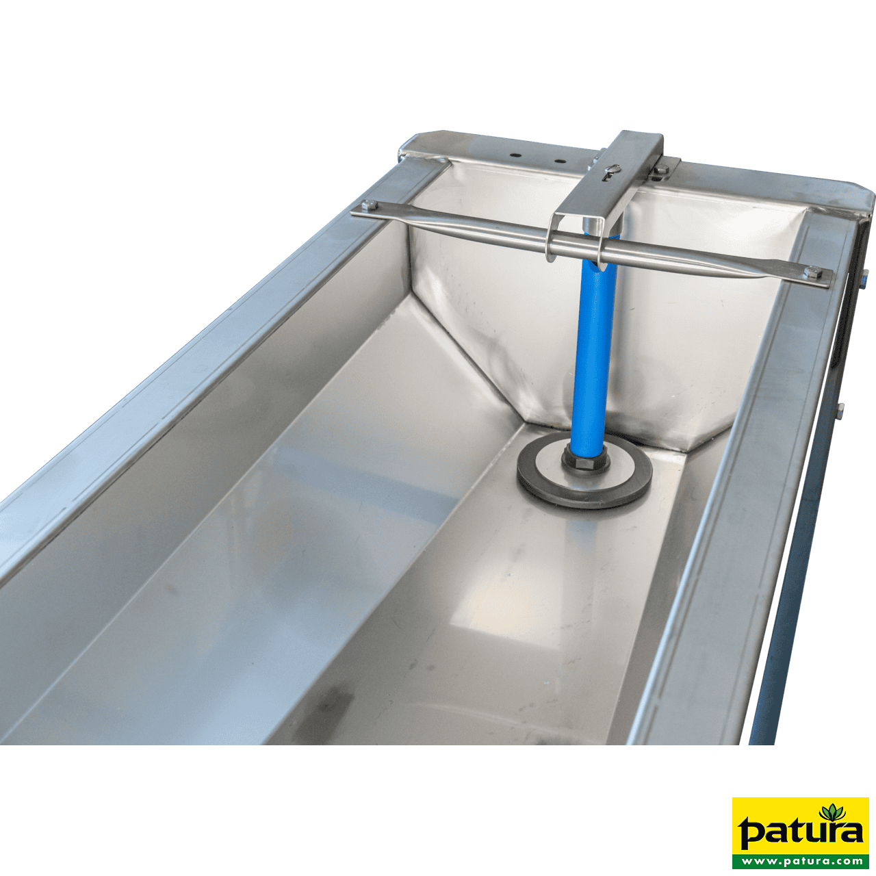 Schnellablauf-Trog 1,90 m (130 l) Modell 6219 für Wandmontage, Edelstahl