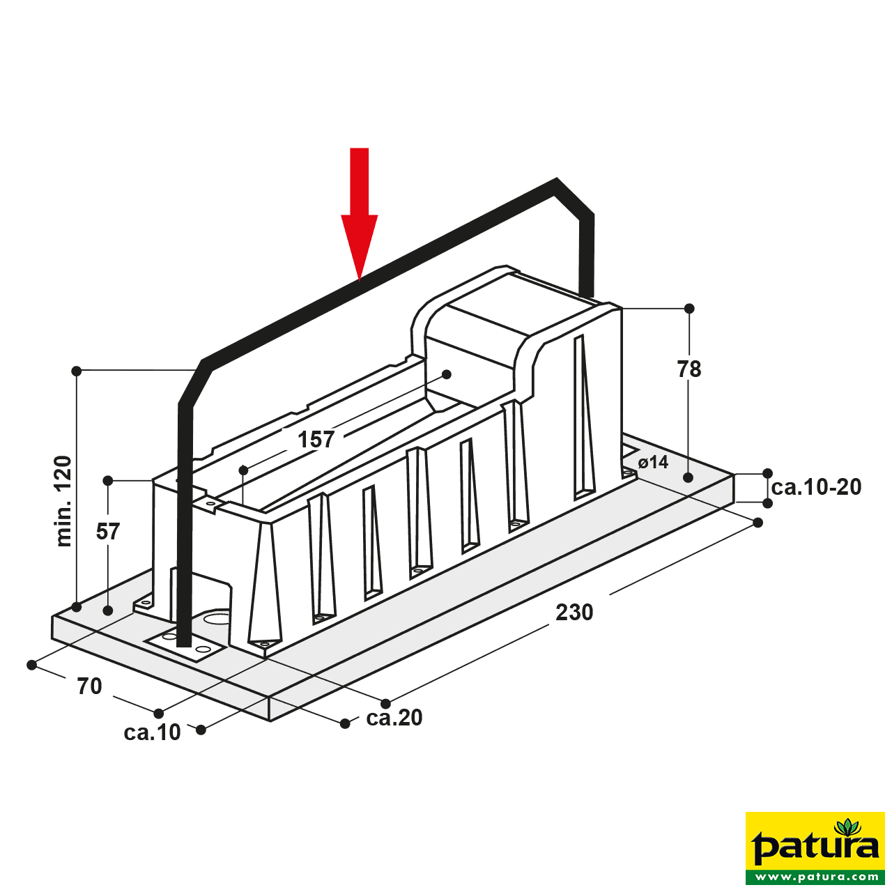 Thermo-Tränkewanne Mod. 6523, 150 Liter