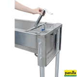 Schnellablauf-Trog 1,90 m (130 l) Modell 6219 für Wandmontage, Edelstahl