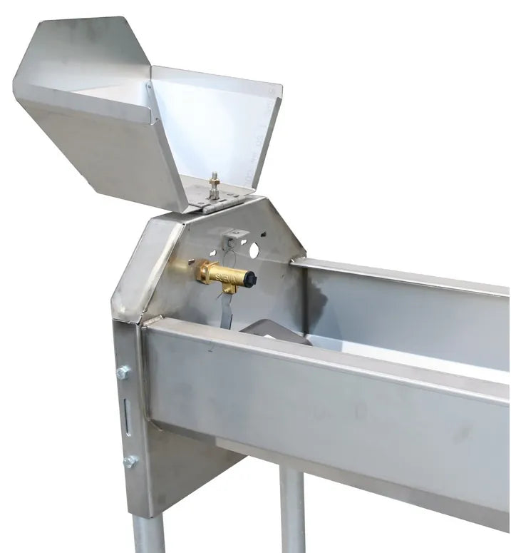 Schnellablauf-Trog 1,90 m (130 l) Modell 6219 für Wandmontage, Edelstahl